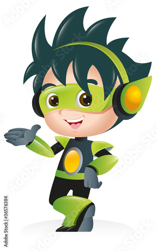 Techno Kid Mascot Greet