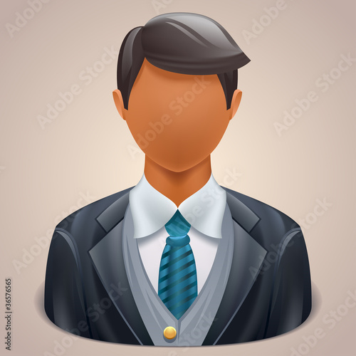 businessman user icon