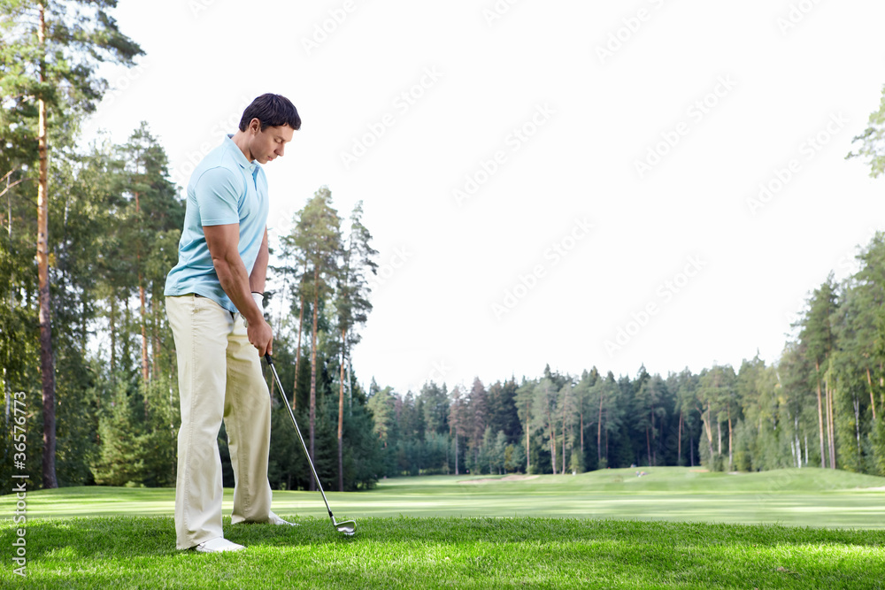 Obraz premium Playing golf