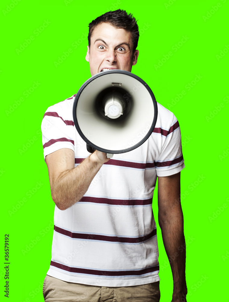 man shouting man shouting