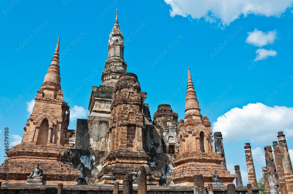 Wat Mahathat from Sukhothai, Thailand.