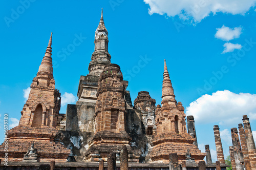 Wat Mahathat from Sukhothai, Thailand.