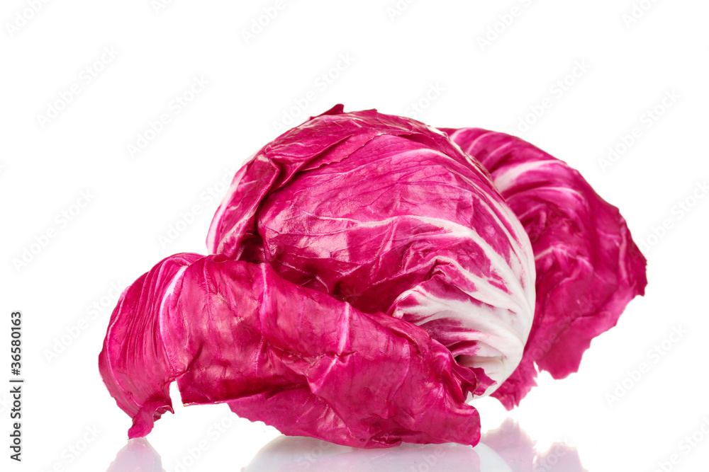 Obraz premium red cabbage isolated on white