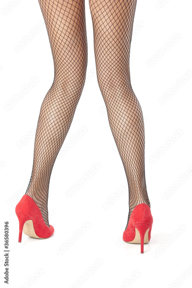 Woman legs in stocking Stock Photo Adobe Stock