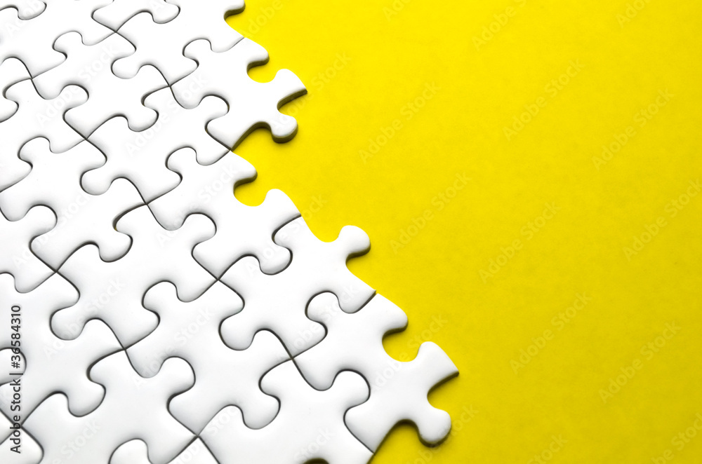 Obraz premium ジグソーパズル 黄色