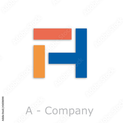 Sticks Logo initial letter A # Vector