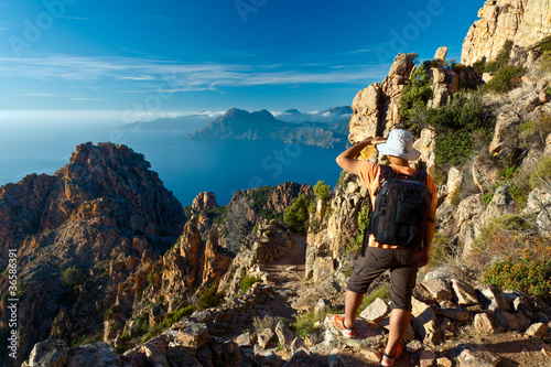 Obraz na płótnie Calanques de Piana, Corse w salonie