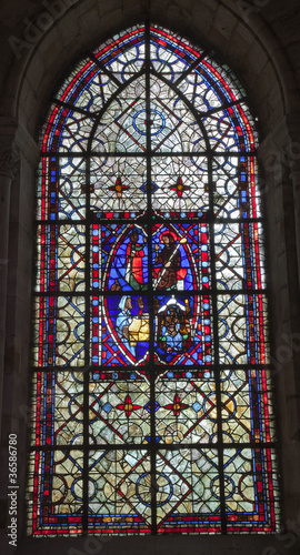 Paris - windowpane from Saint Germain-l'Auxerrois