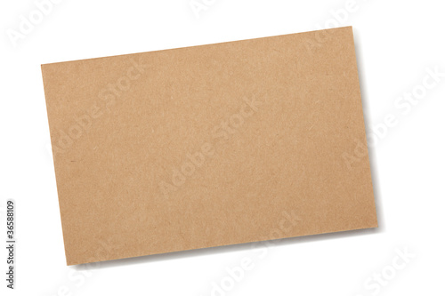 Brown paper card board isolated © Li Ding