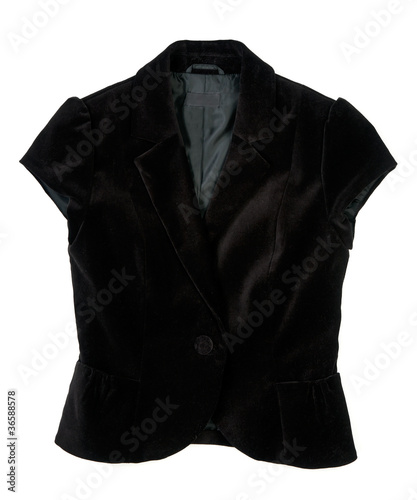 a black velvet waistcoat