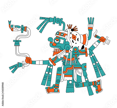 Mayan god of rain Tlaloc