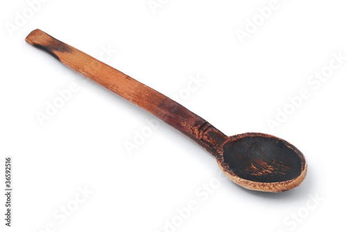 old wooden spoon