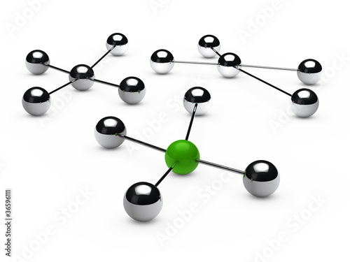 Leadership concept with gre...