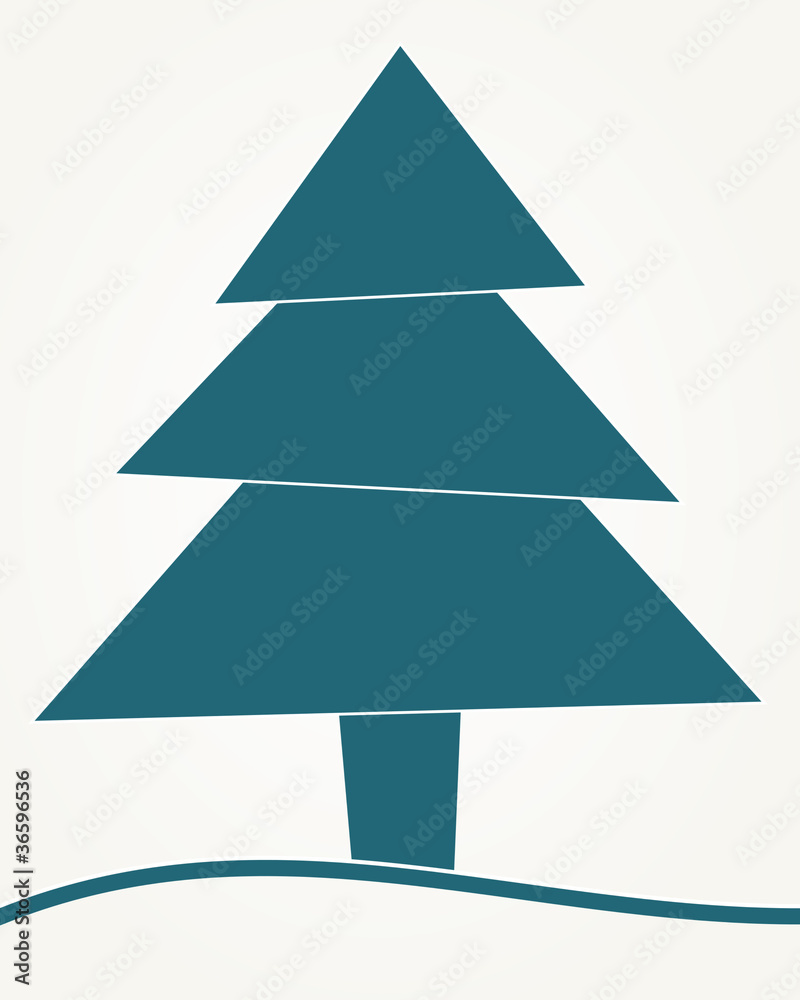 Christmas tree blue abstract Christmas tree blue abstract