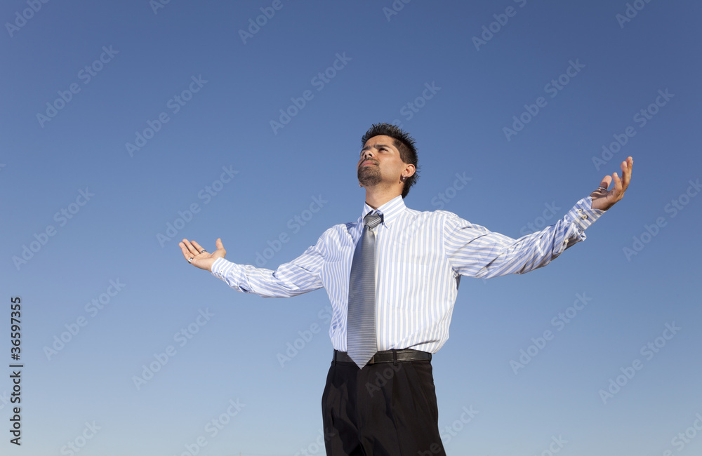 Businessman asking for help Businessman asking for help