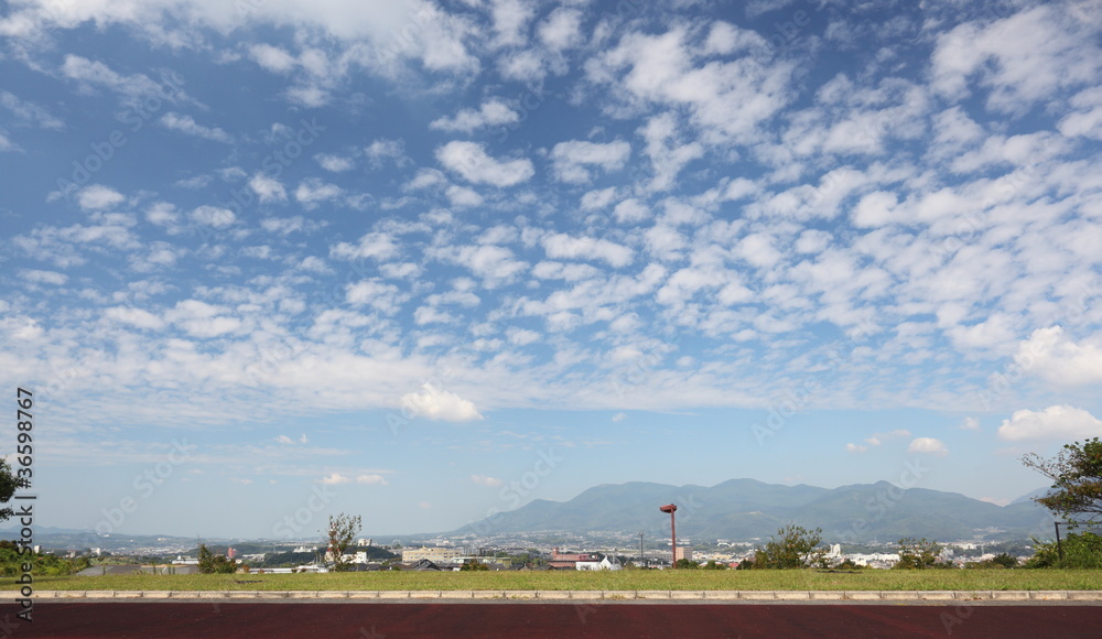 Fototapeta premium 公園から見た秋空
