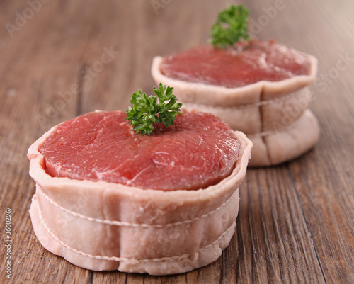 Cuadro en lienzo raw meat