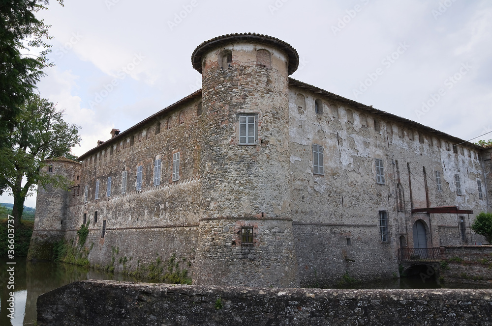 Castle of Lisignano. Gazzola. Emilia-Romagna. Italy.
