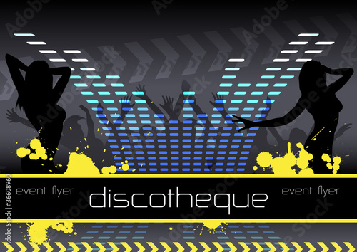 vector template "disco/event flyer"