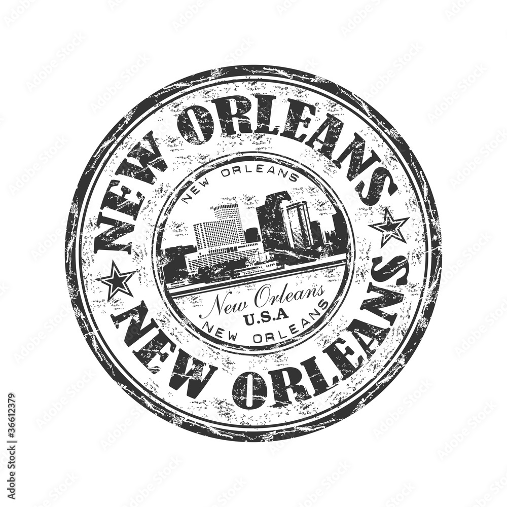 Obraz premium New Orleans grunge rubber stamp