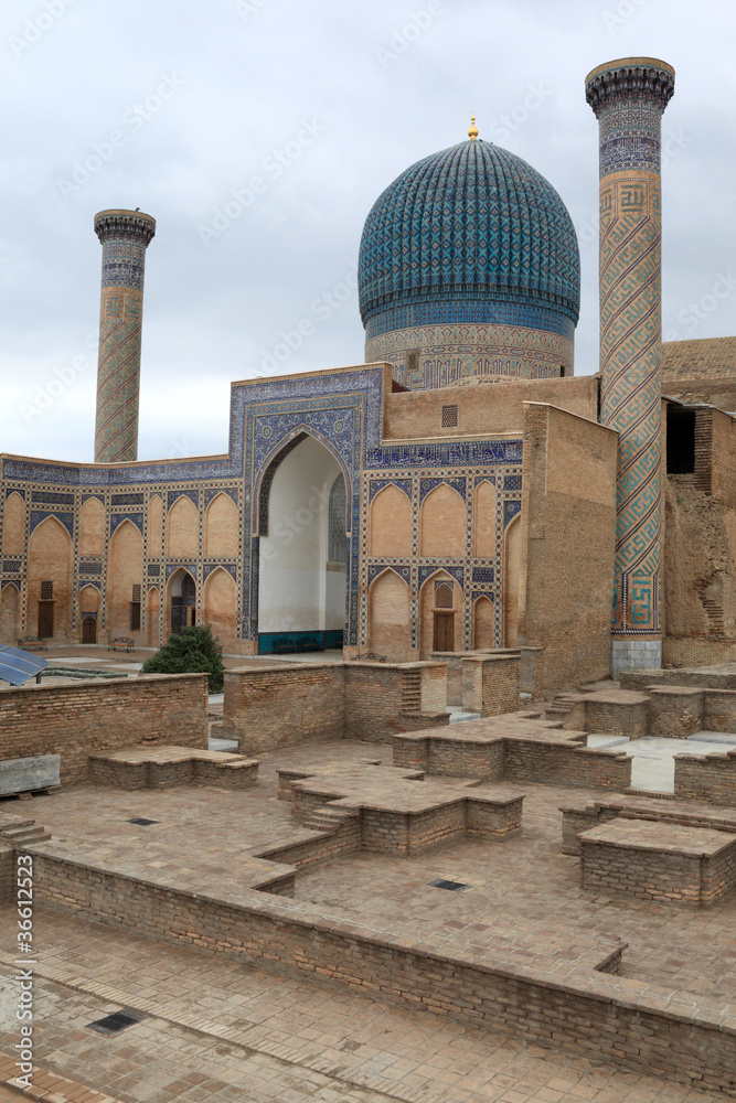 View of Guri Amir mausoleum