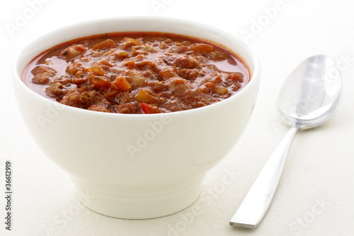 Gourmet chili beans with extra lean beef