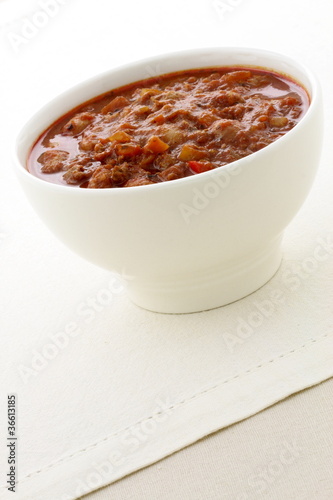 Gourmet chili beans with extra lean beef