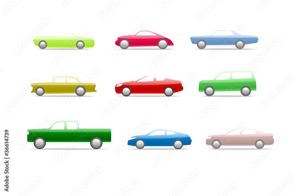 Candy car icons