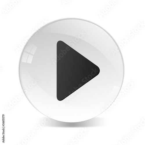 play button, gray