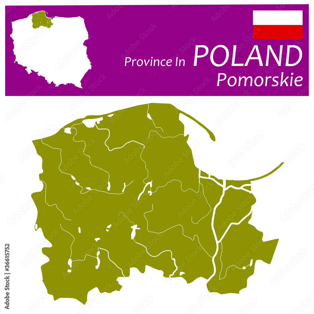 Fototapeta premium Pomorskie Województwo Province In Poland