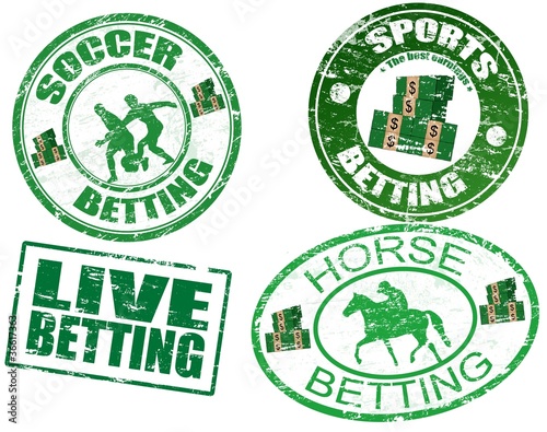 Set of  betting stamps