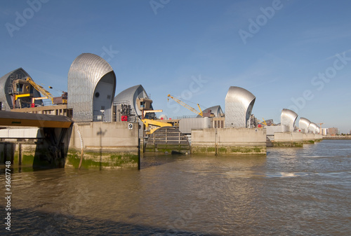 Flood barrier on the River Thames