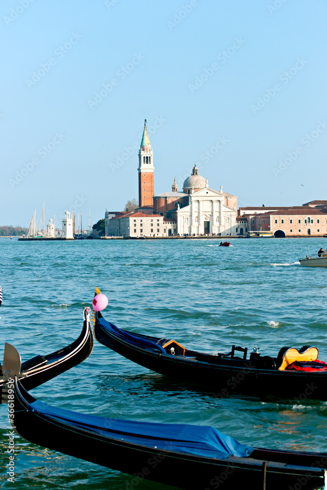 Venice, View of San Giorgio maggiore from San Marco.