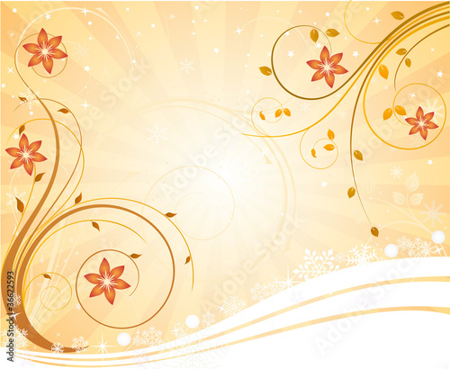 Floral vector background