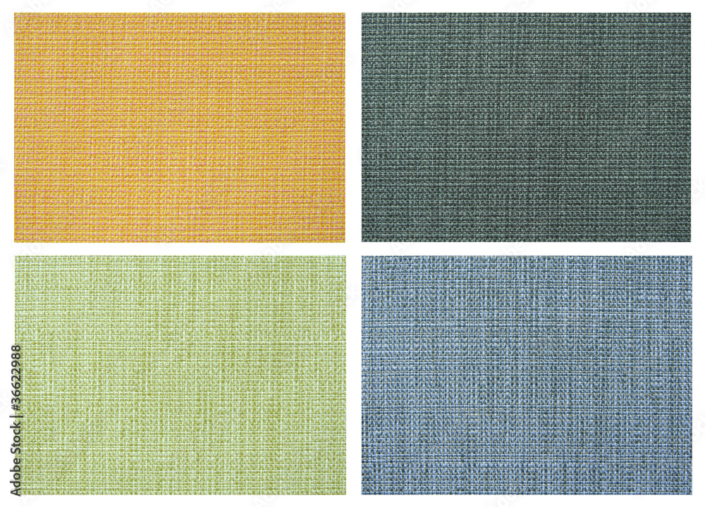 Fototapeta premium set of Linen canvas texture