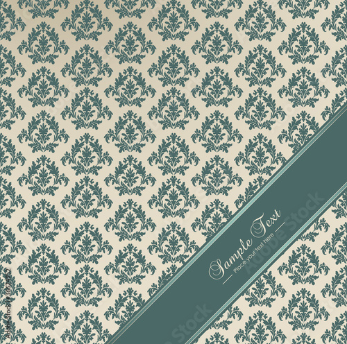 Vintage Wedding Card - 100 % Vector - Retro Invitation