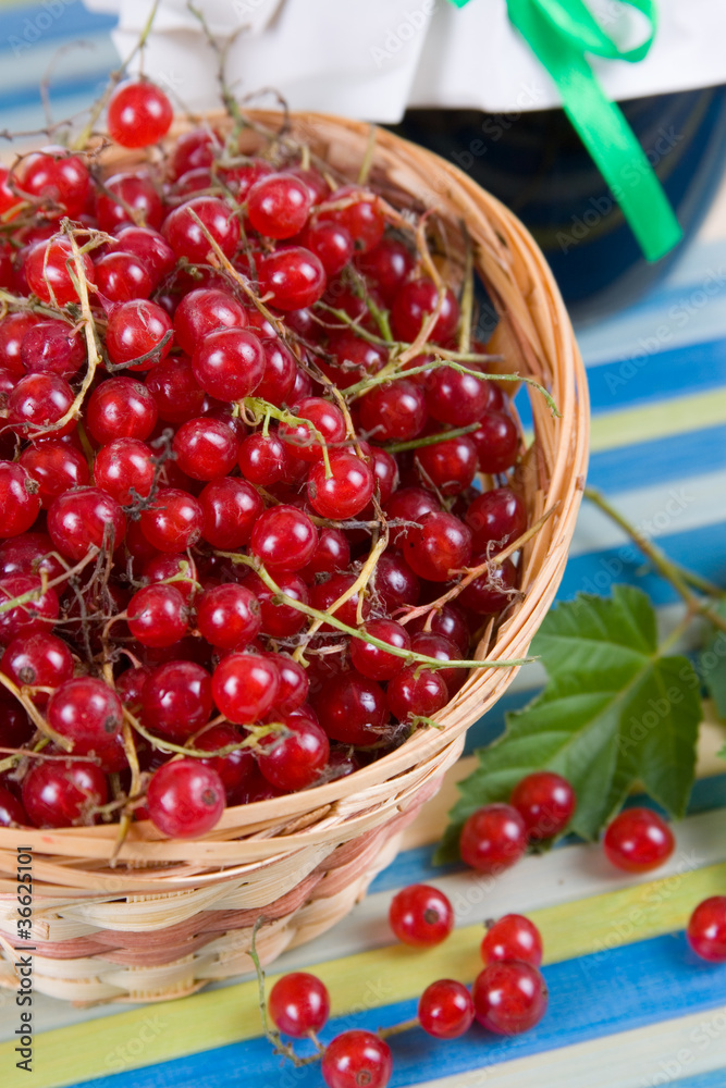 Fresh berries in a wicker basket Fresh berries in a wicker basket