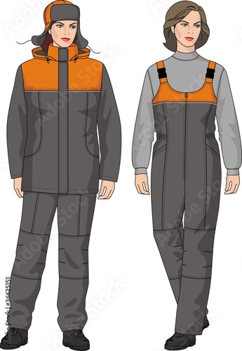 The suit winter for the woman