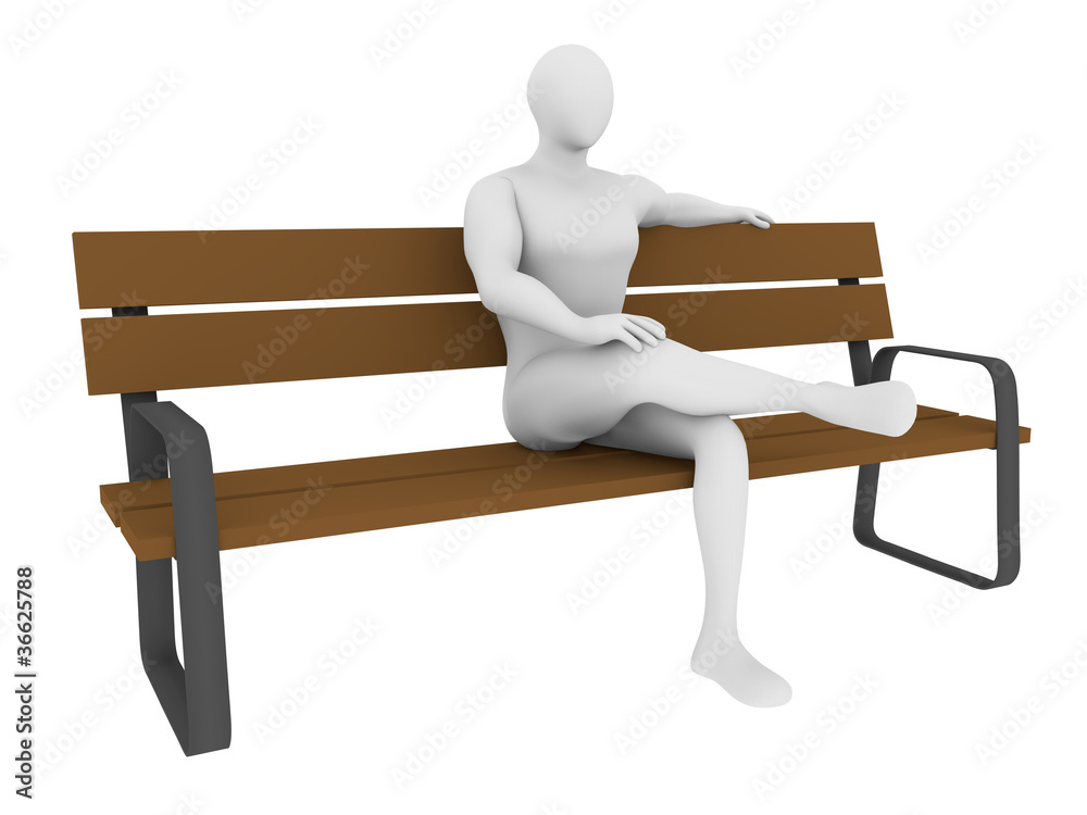 A man sitting on a bench A man sitting on a bench