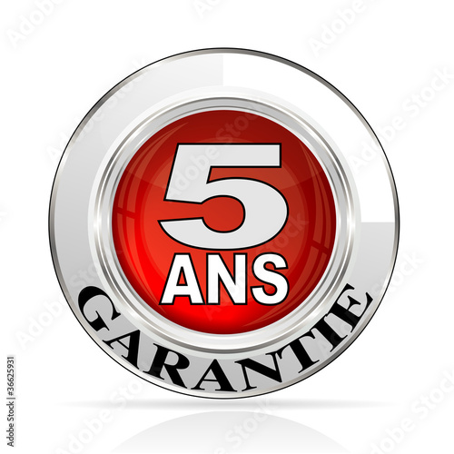 bouton garantie 5 ans