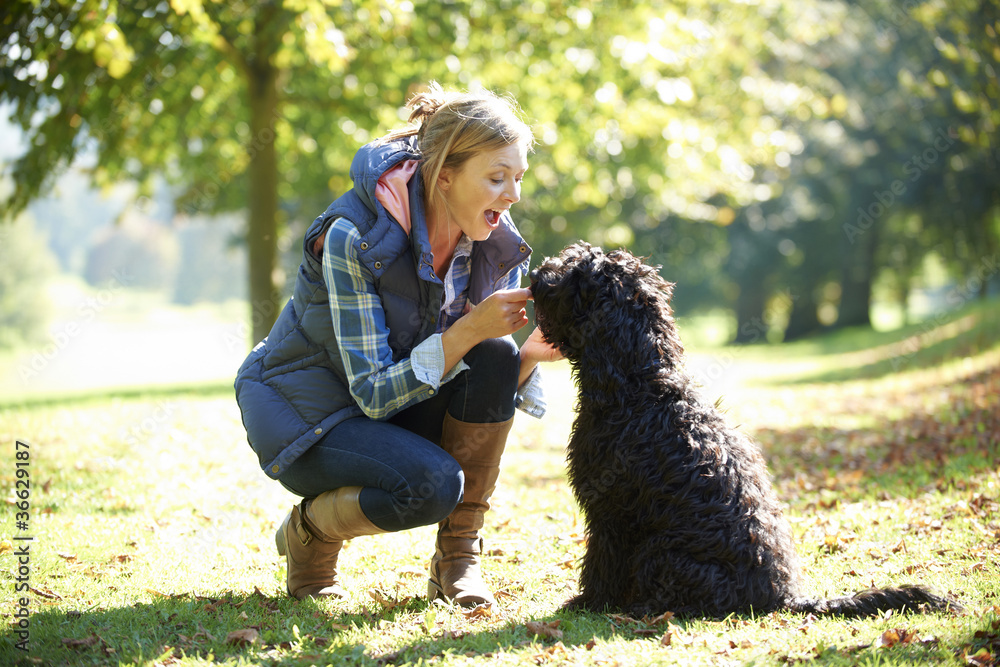 Woman with dog Woman with dog