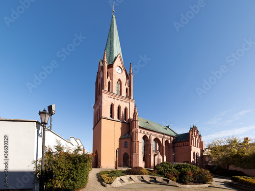 Gothic church in Polczyn Zdroj, Poland.