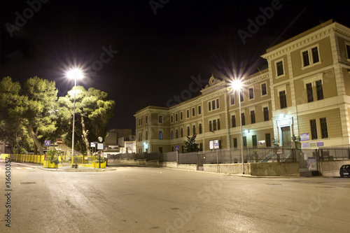 Canosa di Puglia, view of Corso Garibaldi in the night