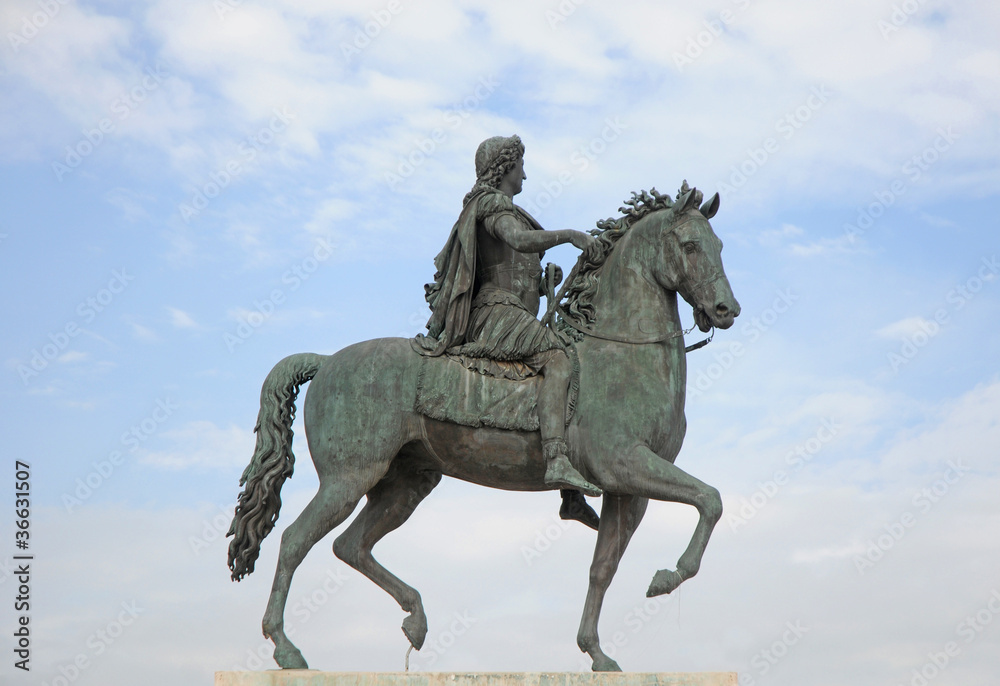 Equestrian statue of Louis XIV on Place Bellecour, Lyon, France Equestrian statue of Louis XIV on Place Bellecour, Lyon, France