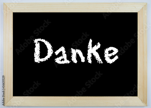 Schild - Danke