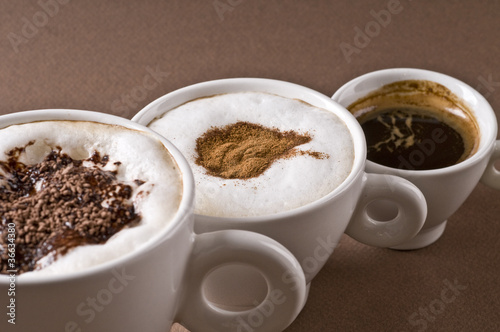 Fototapeta Naklejka Na Ścianę i Meble -  Coffee drinks objects