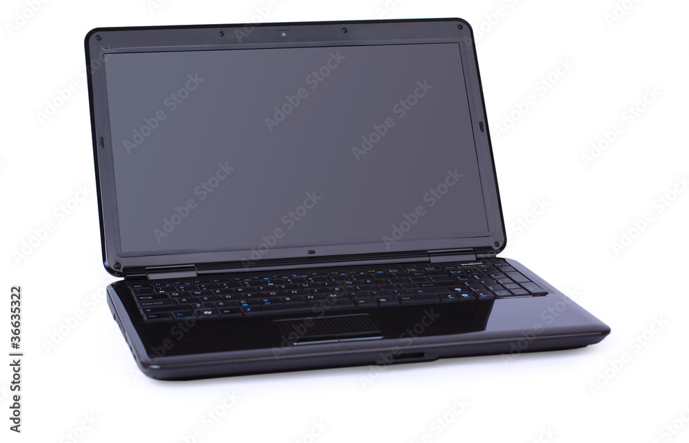 Modern laptop isolated on white background Modern laptop isolated on white background