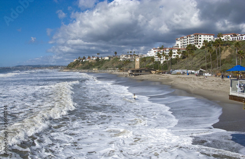 San Clemente looking North from the Pier after a storm