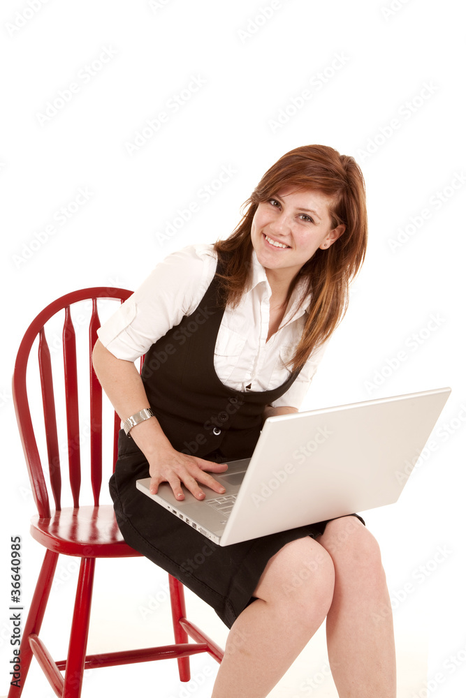 Fototapeta premium happy laptop