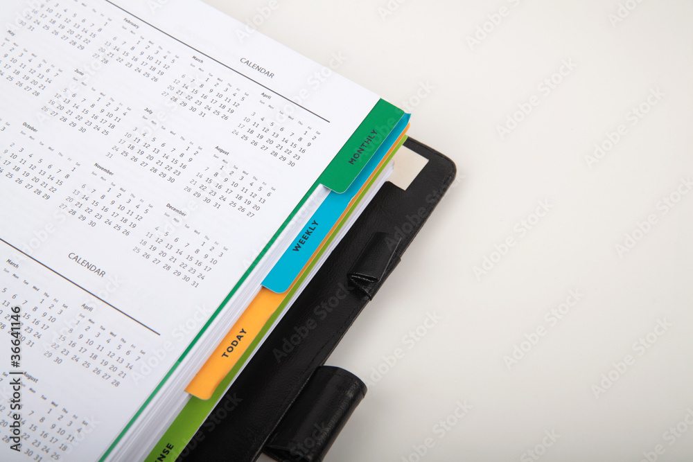 Closeup of Day Planner Closeup of Day Planner